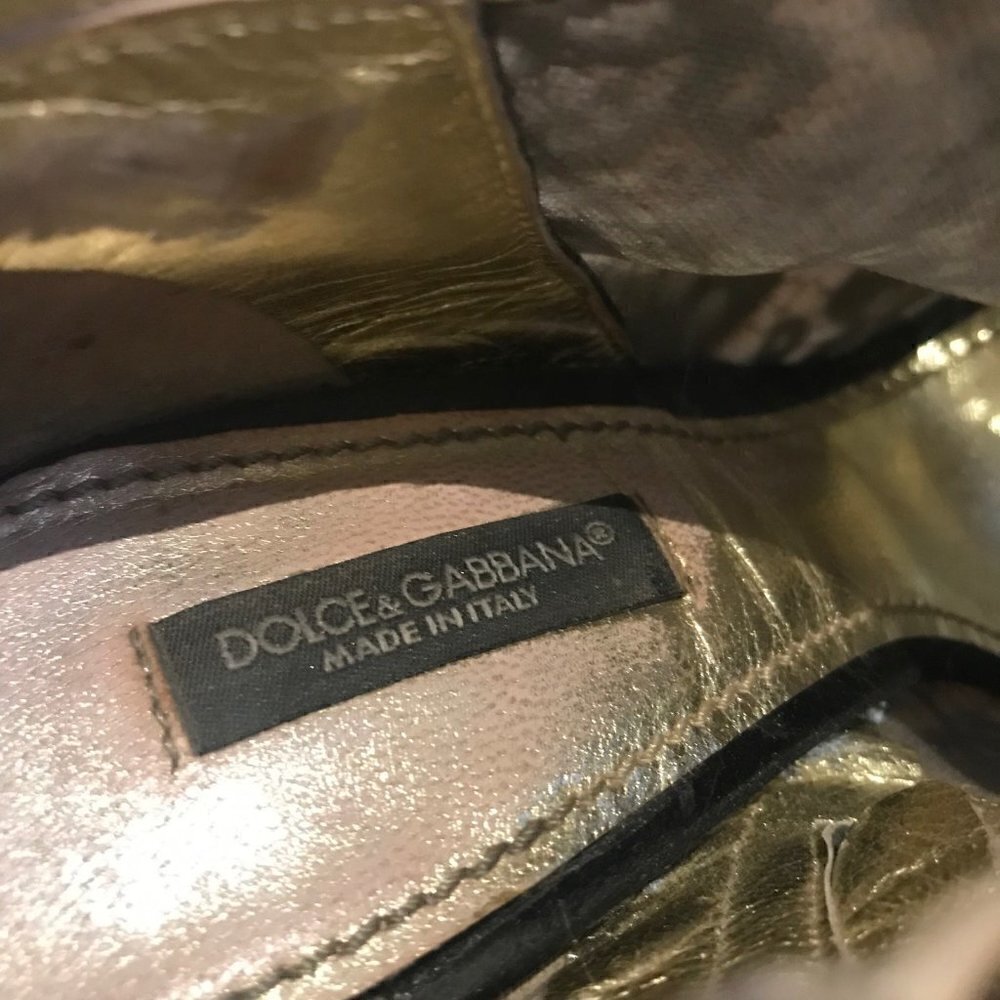 Dolce and Gabbana lace wedge heel - Picture 9 of 9